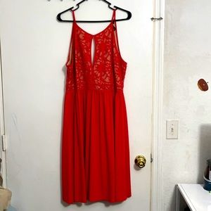 Xl nude cut out summer dress